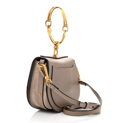 Chloe Calfskin Suede Small Nile Bracelet Bag Motty Grey 3 of 13