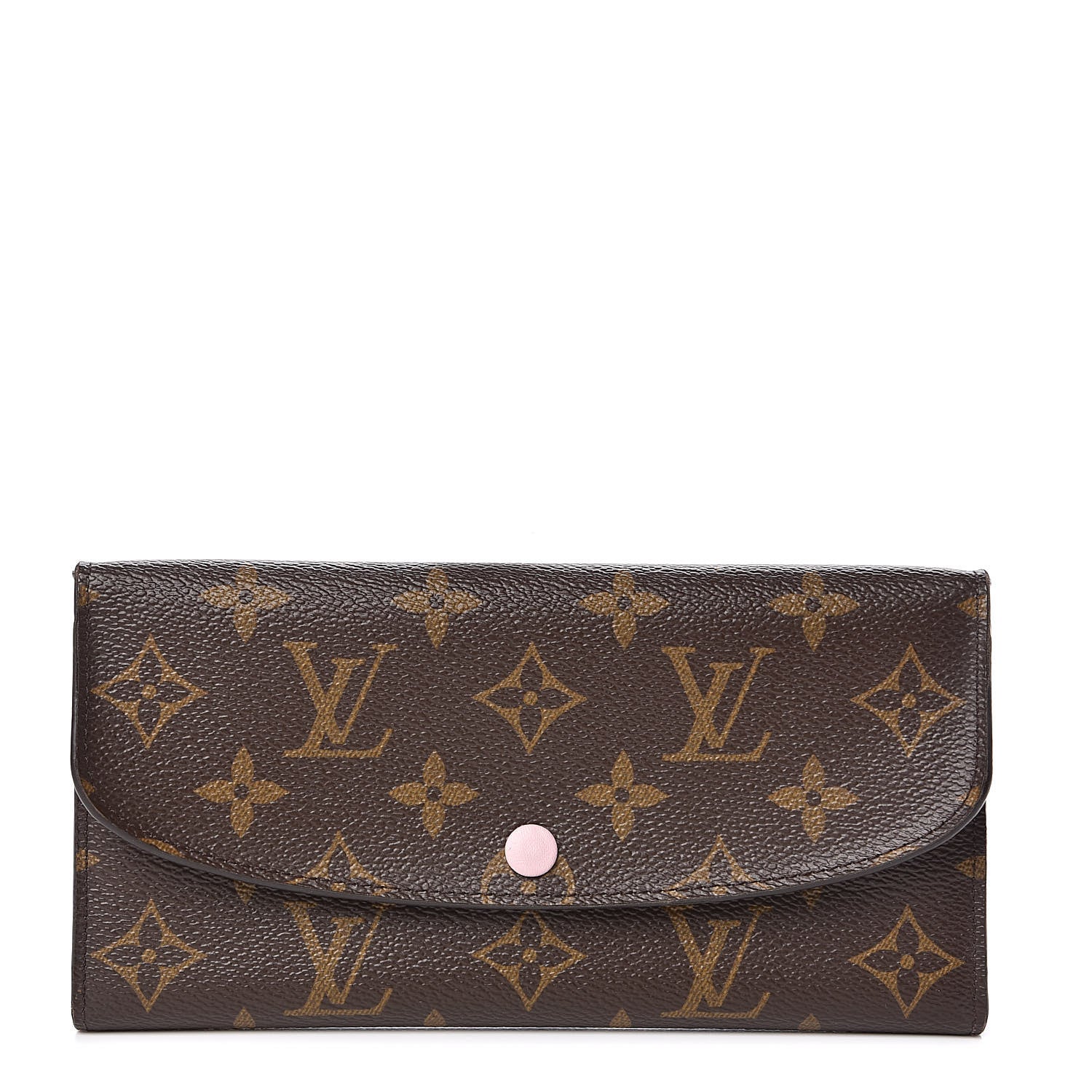 Louis Vuitton Monogram Emilie Wallet Rose Ballerine 1 of 7