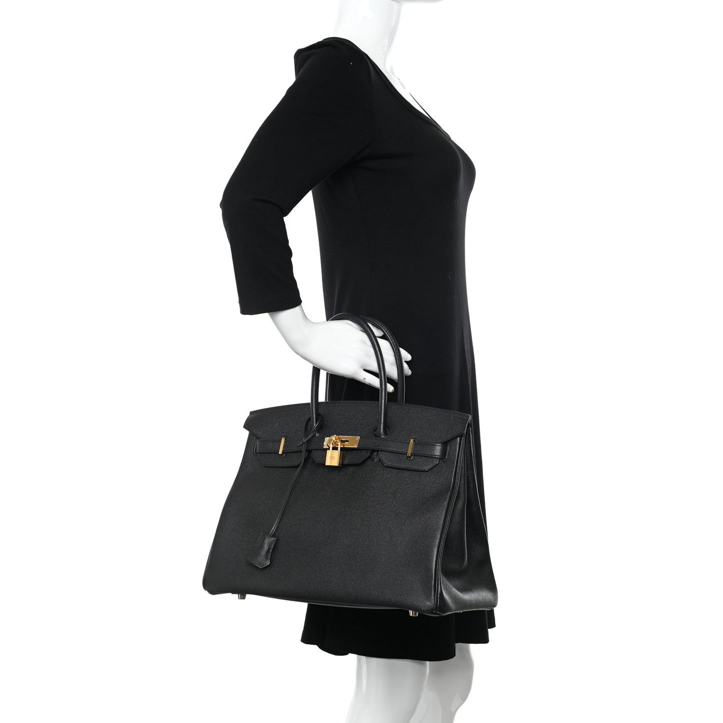 Epsom Birkin 35 Black