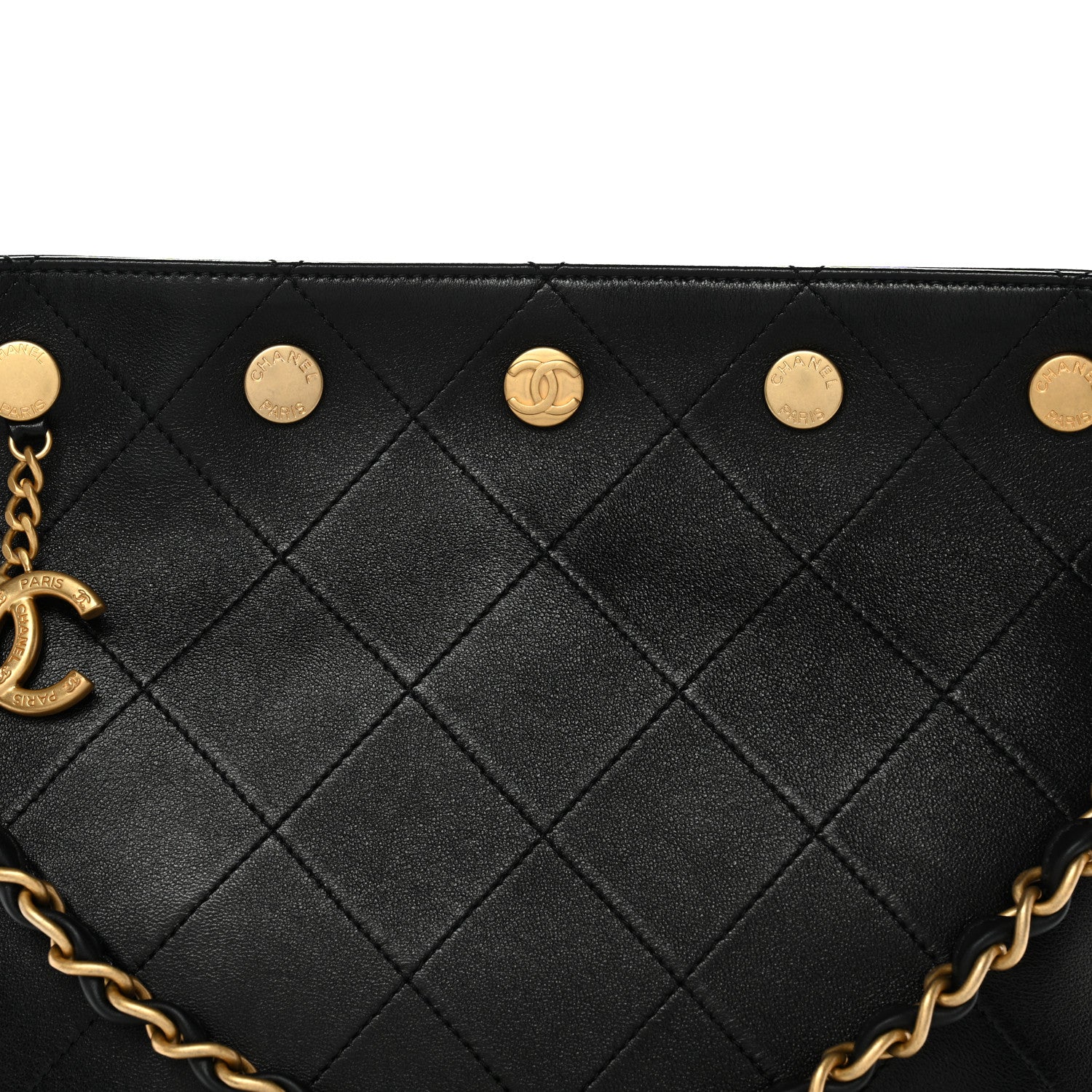 Chanel Shiny Calfskin Quilted Hobo Black 8 of 11
