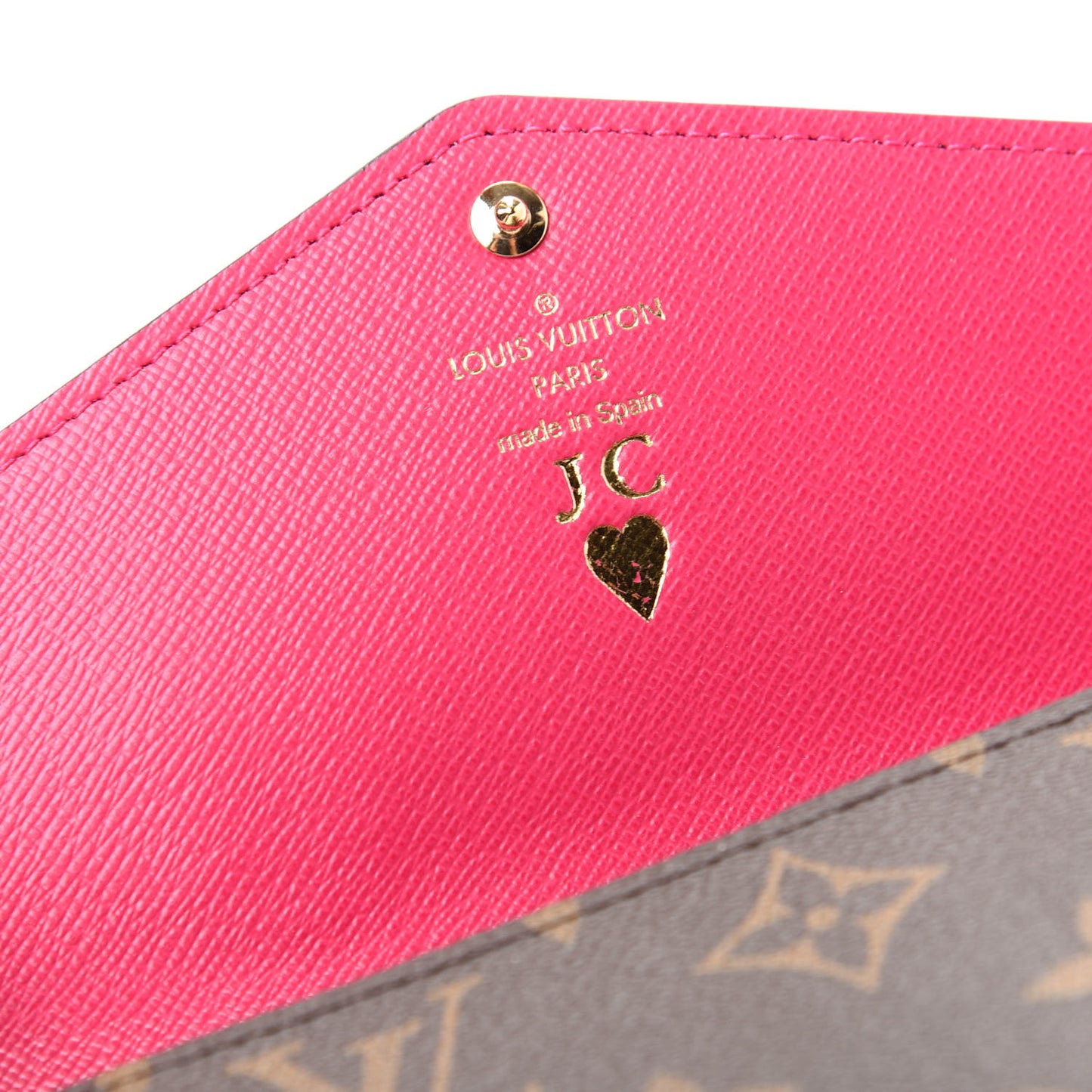 Monogram Travel Stickers Sarah Wallet