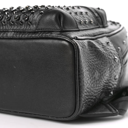 MCM Visetos Swarovski Mini Stark Diamond Backpack Black 8 of 8