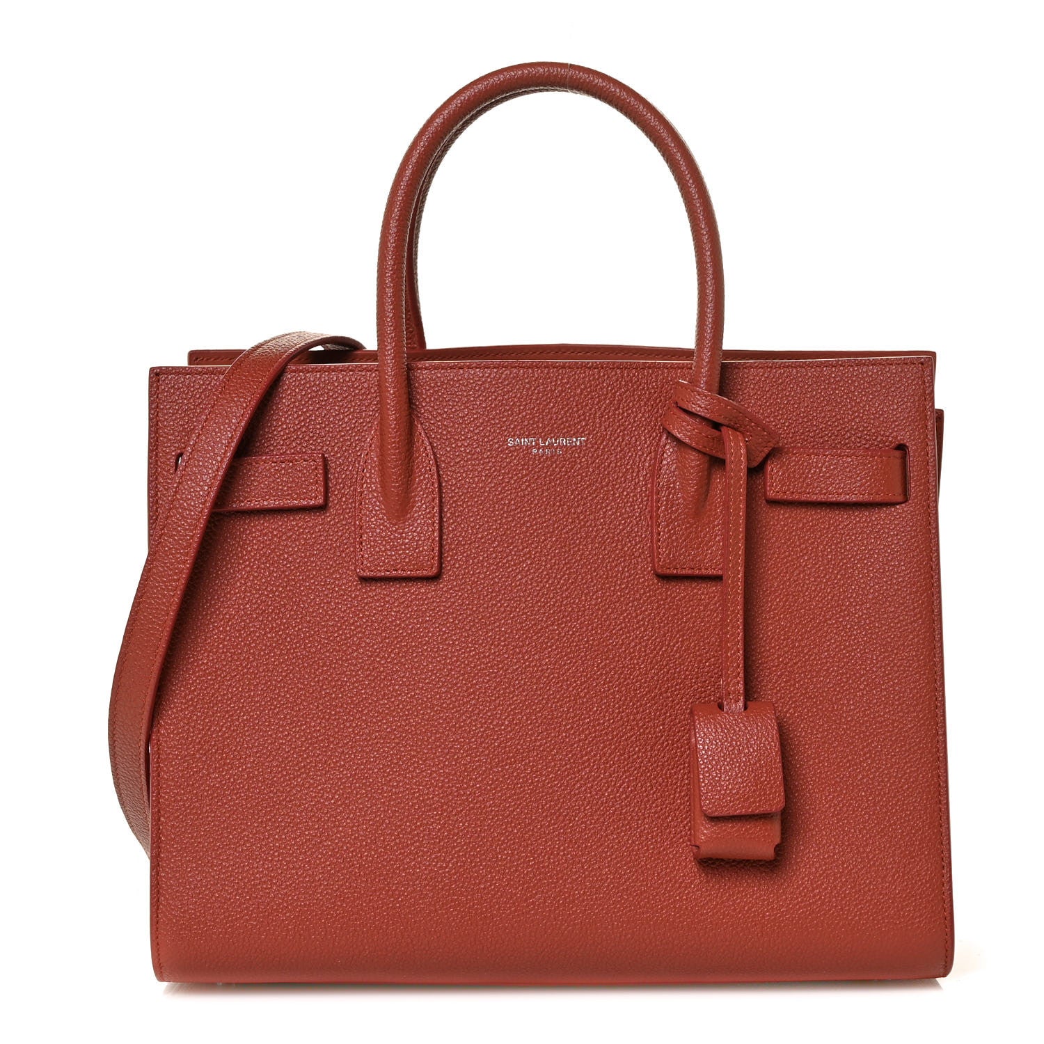 Saint Laurent Grained Calfskin Baby Sac De Jour Supple Canyon 1 of 8