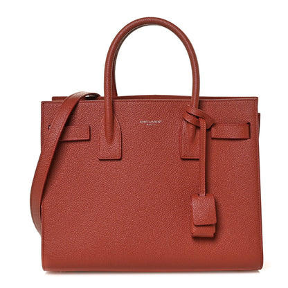 Saint Laurent Grained Calfskin Baby Sac De Jour Supple Canyon 1 of 8
