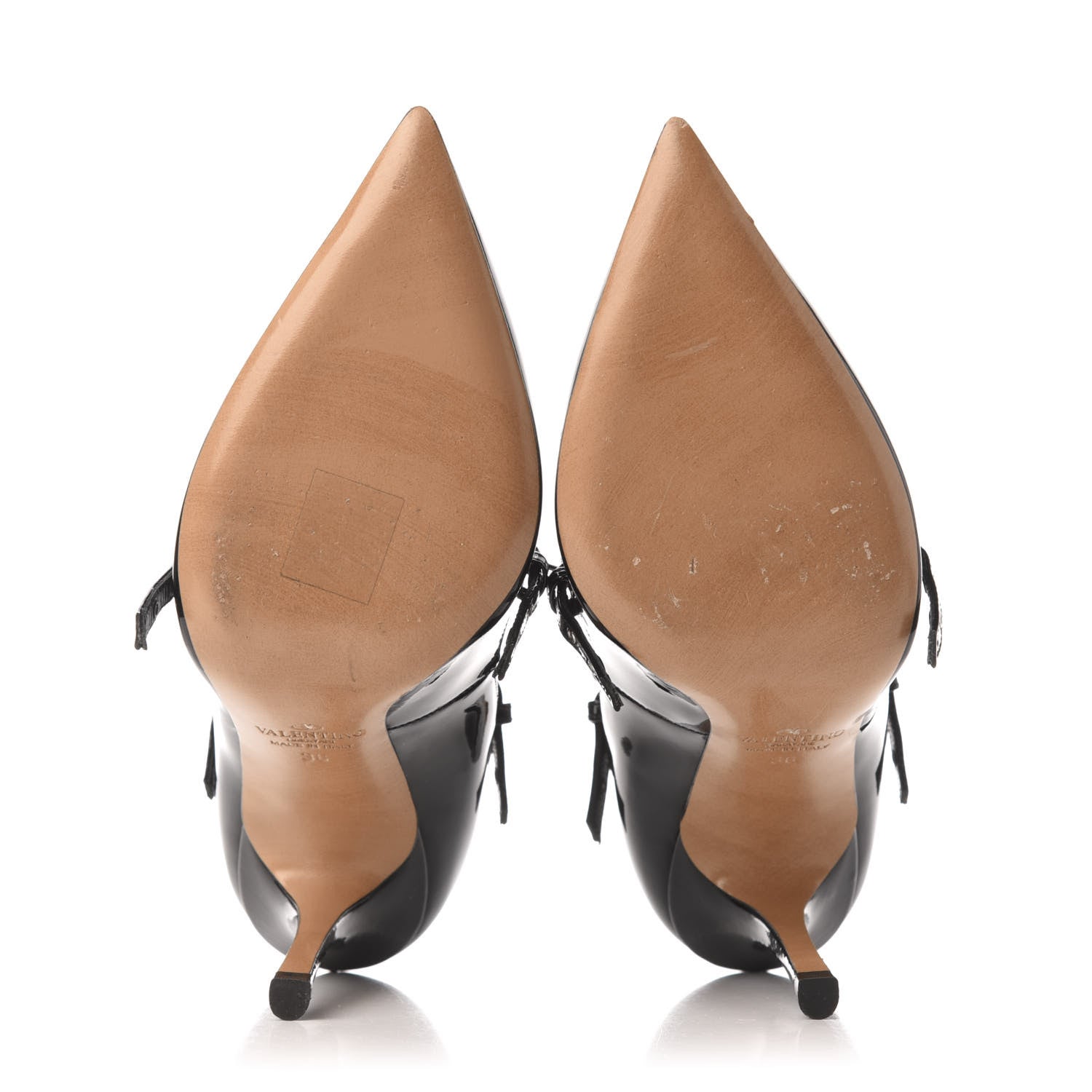 Valentino Garavani Patent Love Latch 100mm Pumps 36 Black Poudre 5 of 11