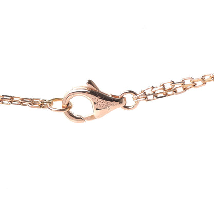 Cartier 18K Pink Gold Ceramic Diamond Three Ring LOVE Pendant Necklace 4 of 6