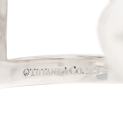 Tiffany Sterling Silver Stencil Heart Cuff Bracelet 3 of 4