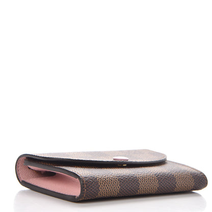 Louis Vuitton Damier Ebene Rosalie Coin Purse Rose Ballerine 4 of 8