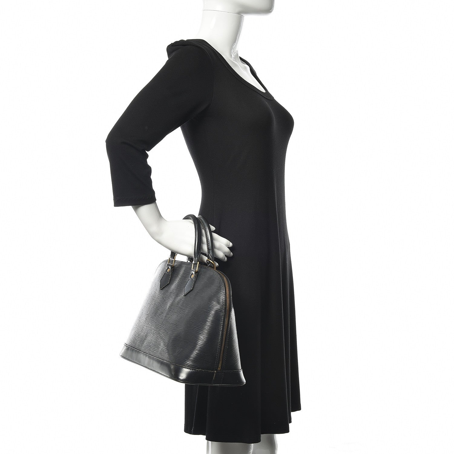 Louis Vuitton Epi Alma PM Black 2 of 19