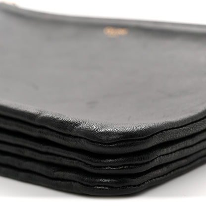 Celine Lambskin Small Trio Crossbody Bag Black 12 of 14