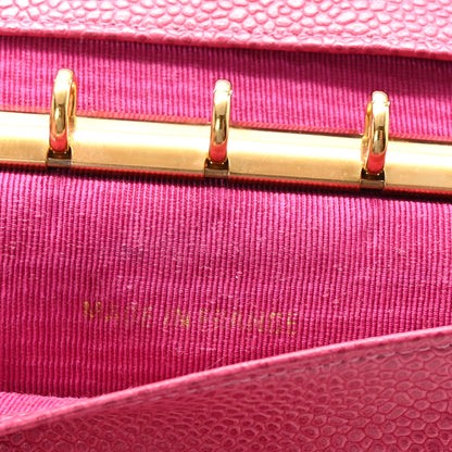 Chanel Caviar Timeless CC Ring Agenda Planner Pink 7 of 8