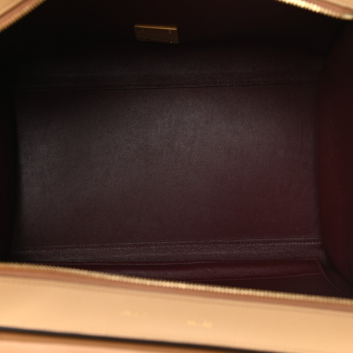 Natural Calfskin Small Trapeze Tan