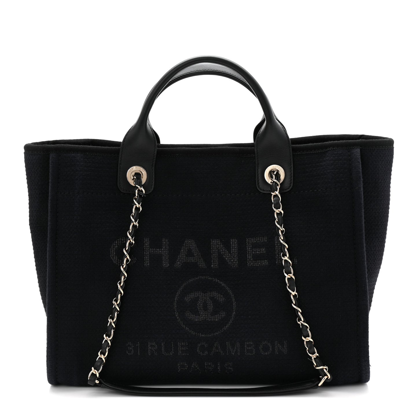 Mixed Fibers Small Deauville Tote Dark Blue