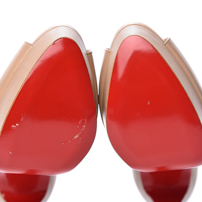 Christian Louboutin Kid Cross Me 150 Sandals 39.5 Nude 7 of 10