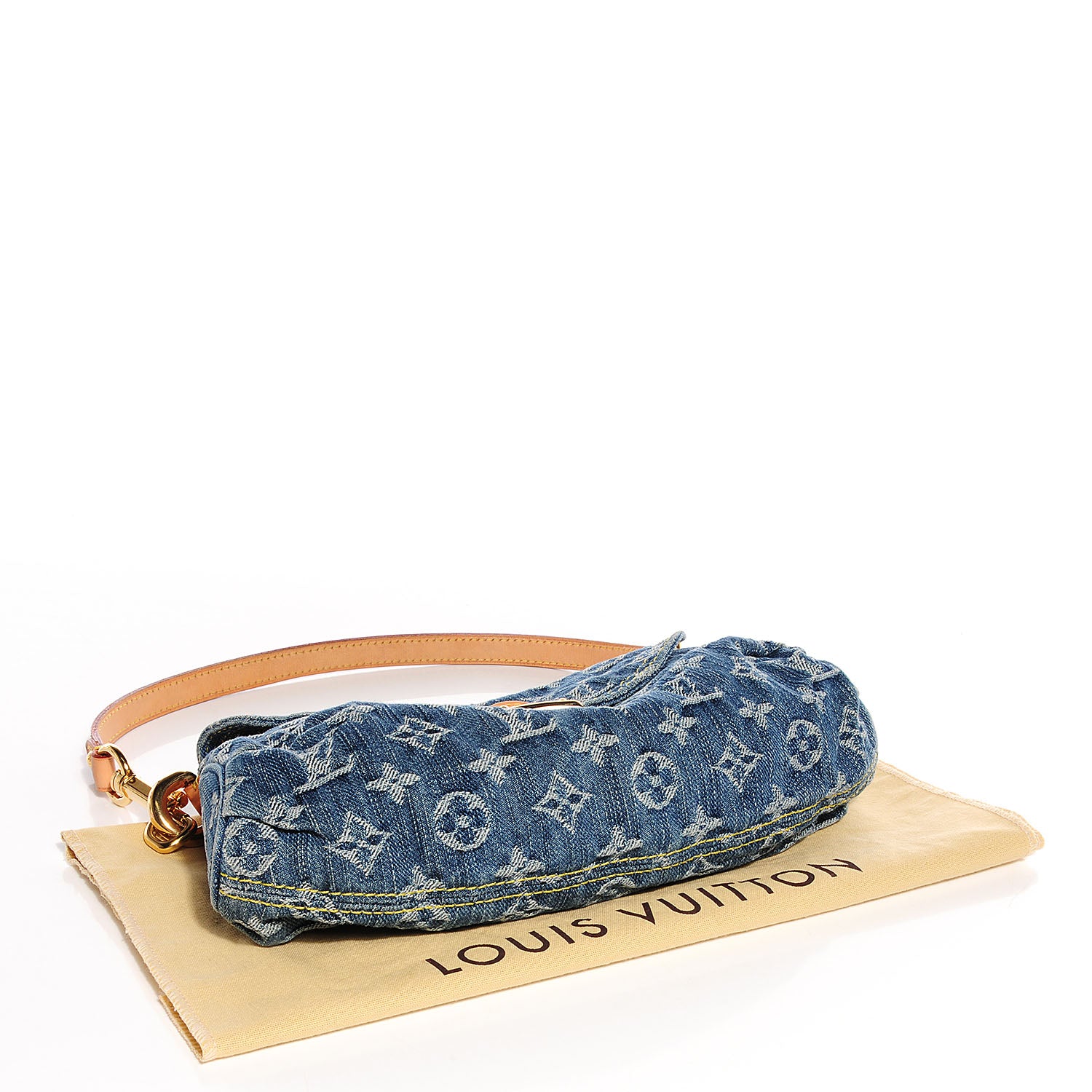 Louis Vuitton Monogram Denim Mini Pleaty Blue 4 of 7