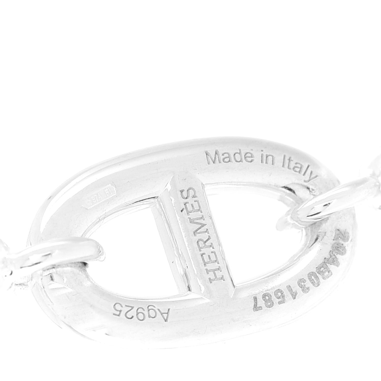 Hermes Sterling Silver Farandole Necklace 80 5 of 6