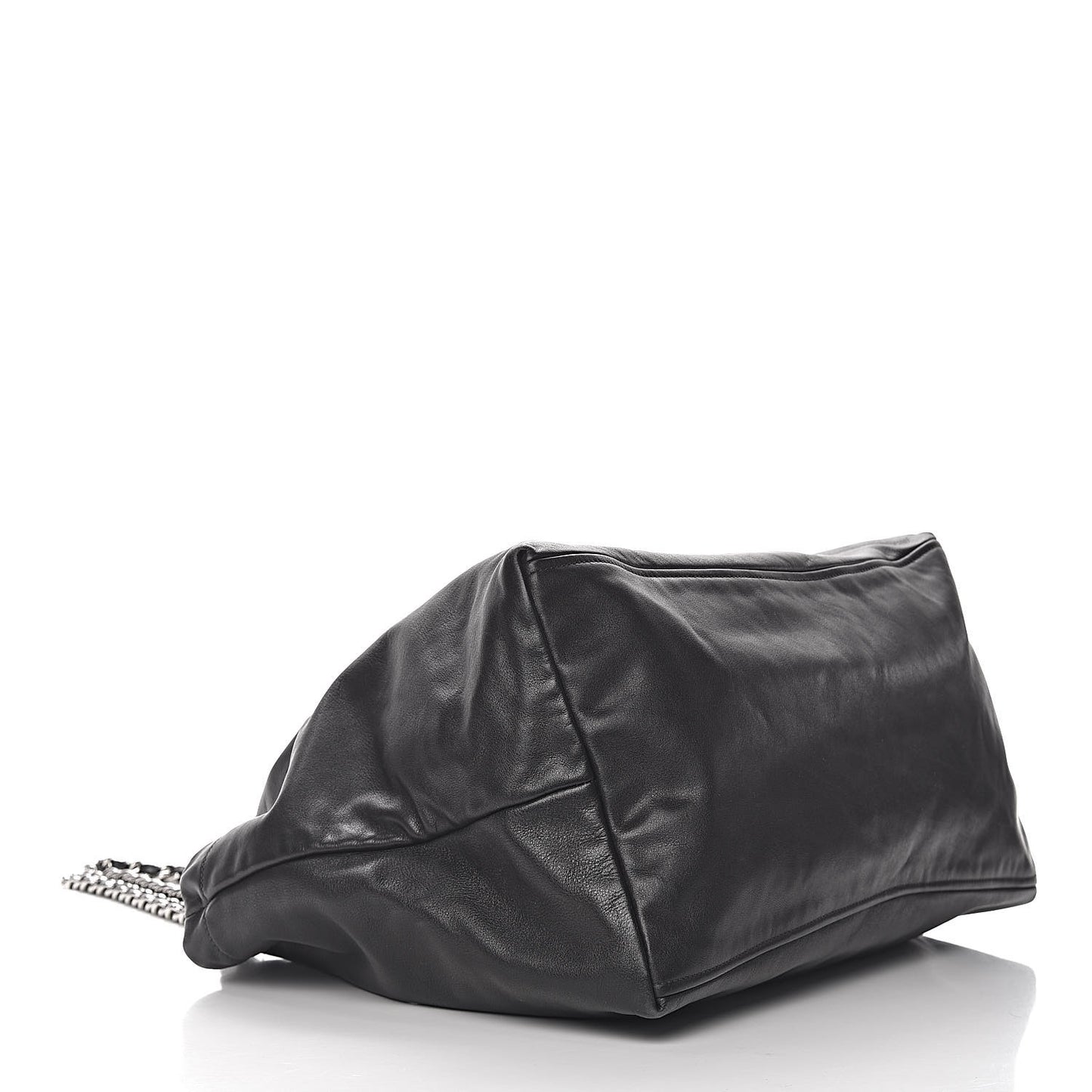 Soft Calf Chain Tote Black
