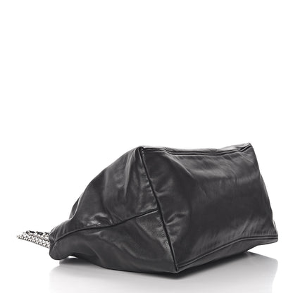 Prada Soft Calf Chain Tote Black 4 of 12