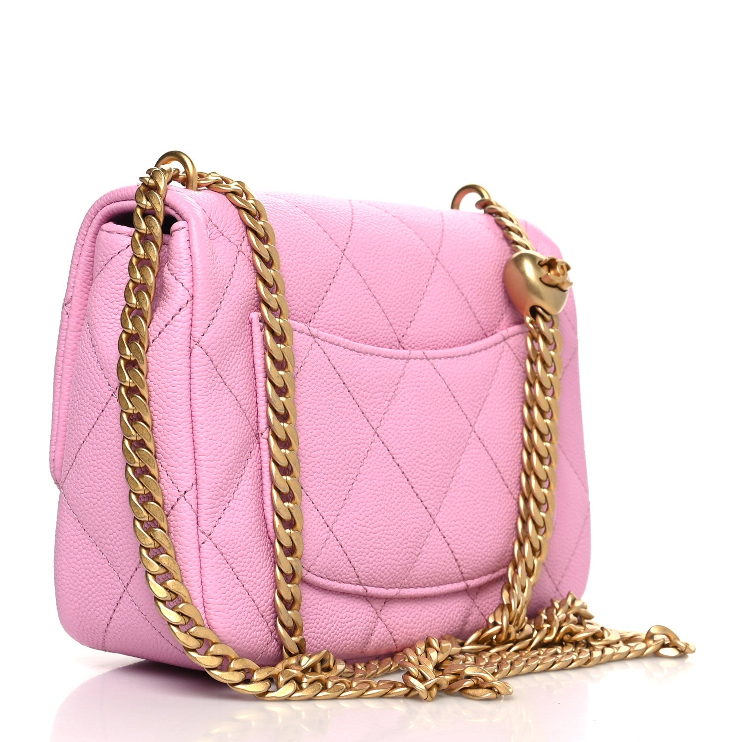 Chanel Caviar Quilted Mini Sweetheart Flap Lilac 3 of 11