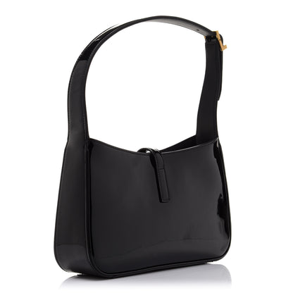 Saint Laurent Patent Le 5 A 7 Hobo Black 3 of 10