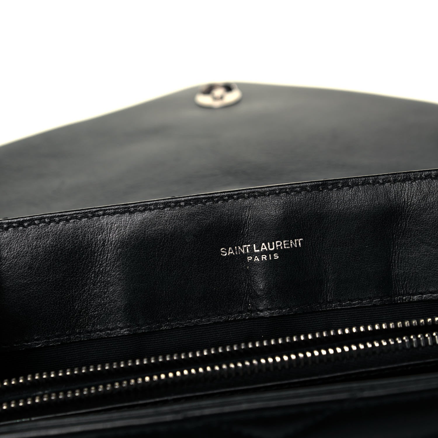 Saint Laurent Calfskin Y Quilted Monogram Medium Loulou Chain Satchel Black 6 of 9