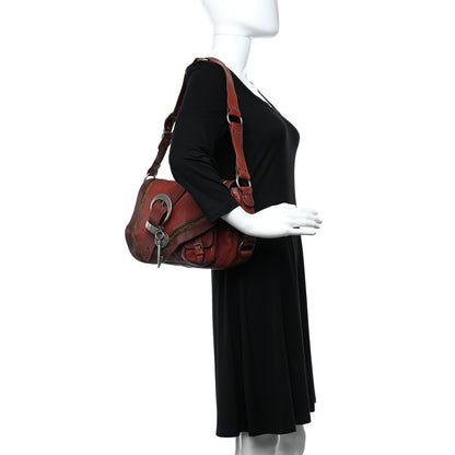 Christian Dior Calfskin Gaucho Double Saddle Red 2 of 23