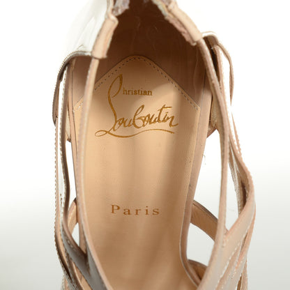 Christian Louboutin Patent Fernando 120 Sandals 40 Nude 7 of 7