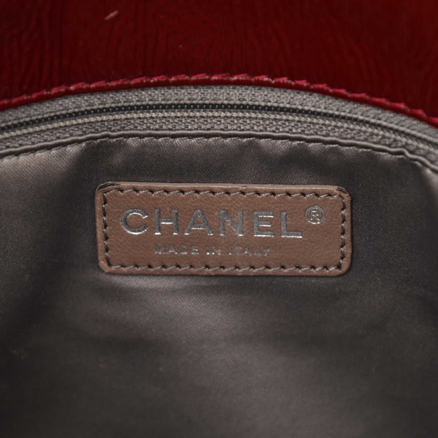 Chanel Vinyl Rock In Moscow Single Flap Dark Red 6 of 9