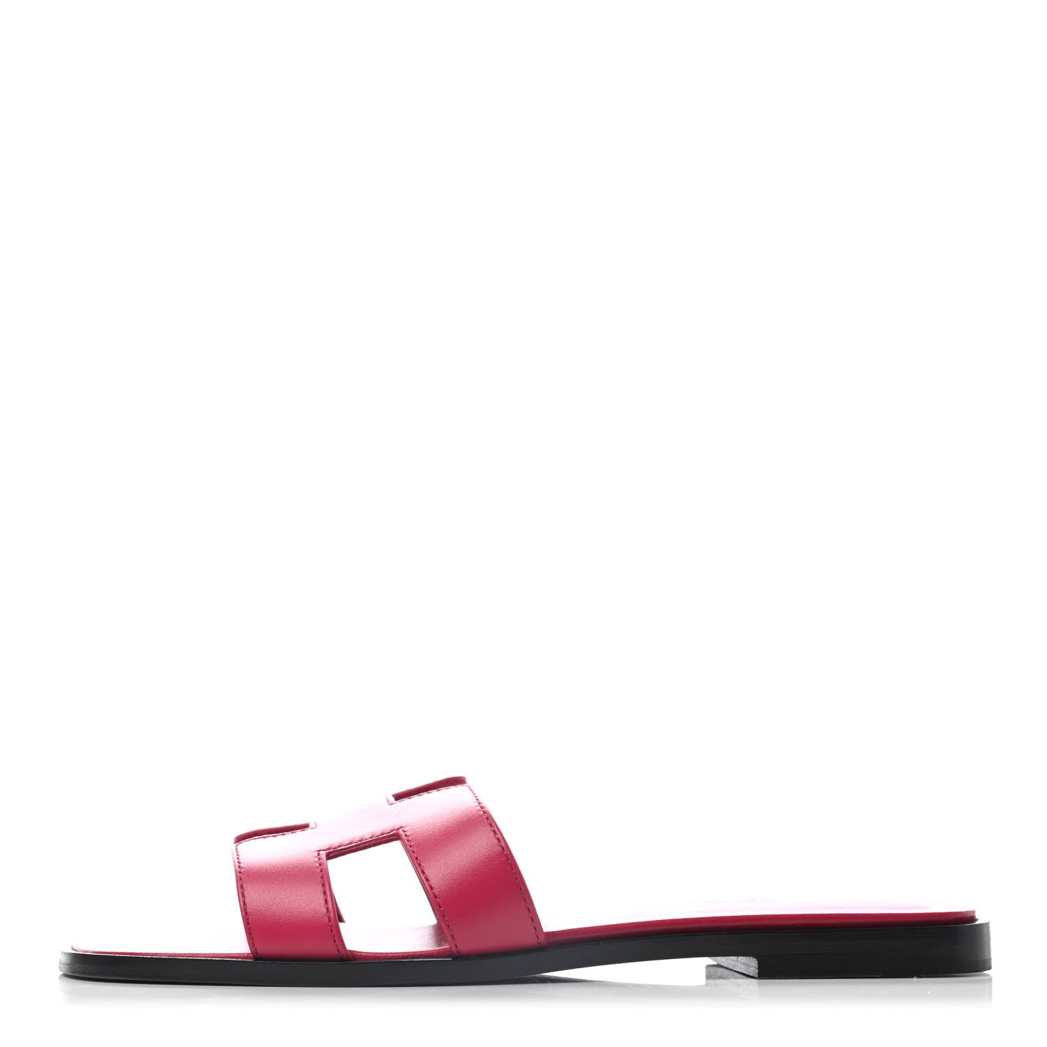 Hermes Calfskin Oran Sandals 37 Rose Extreme 1 of 6
