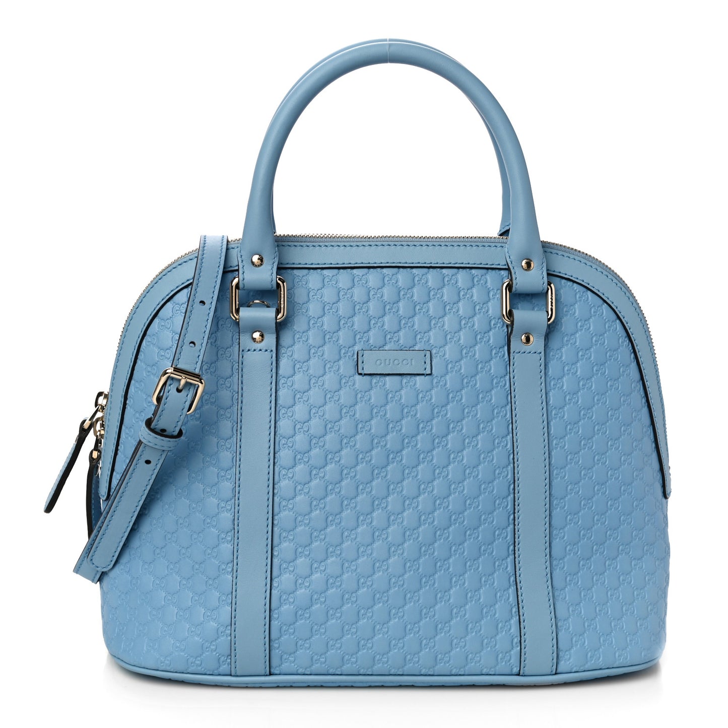 Microguccissima Medium Dome Bag Mineral Blue