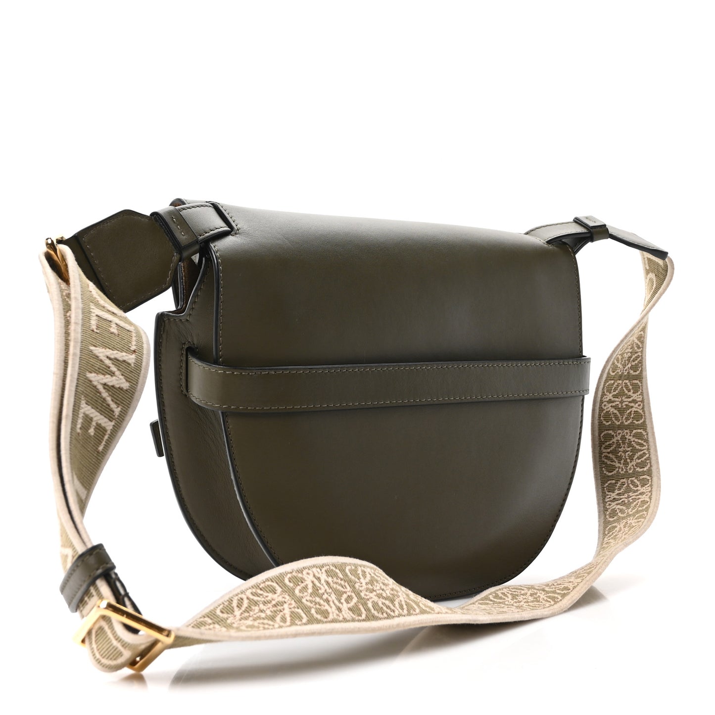 Calfskin Jacquard Small Gate Dual Bag Autumn Green