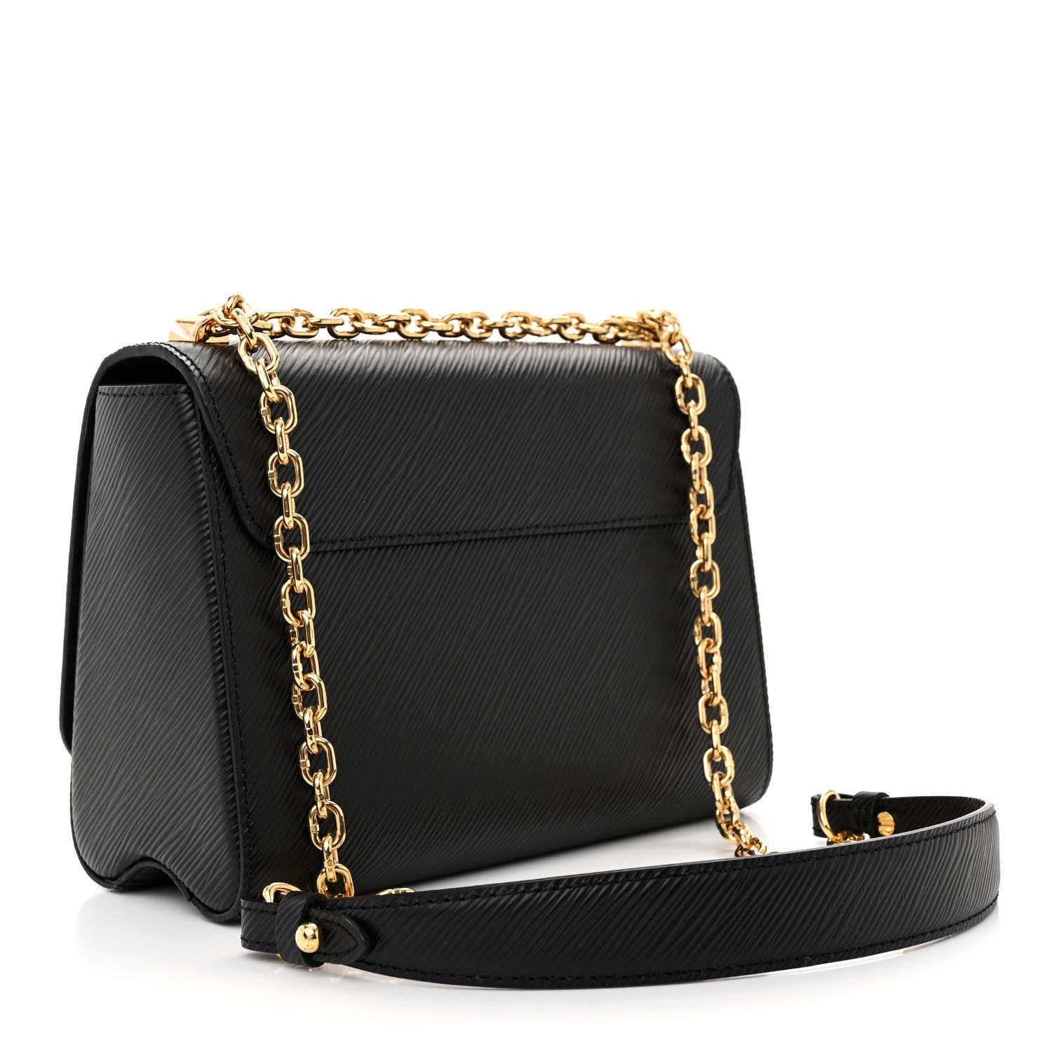 Louis Vuitton LOUIS VUITTON Epi Twist Shoulder Bag MM Black 3 of 11