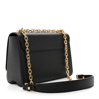 Louis Vuitton LOUIS VUITTON Epi Twist Shoulder Bag MM Black 3 of 11