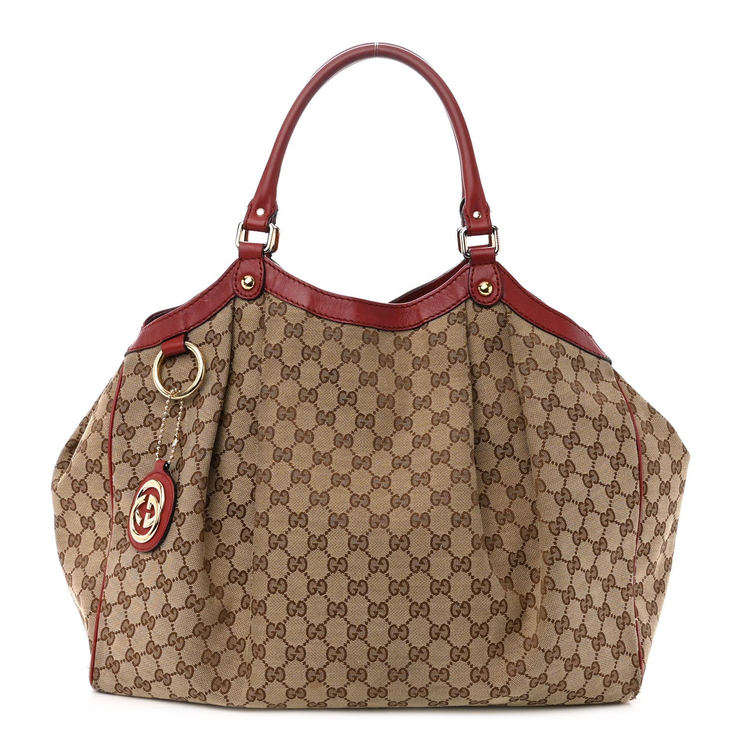 Gucci Monogram Large Sukey Tote Dark Red 1 of 12