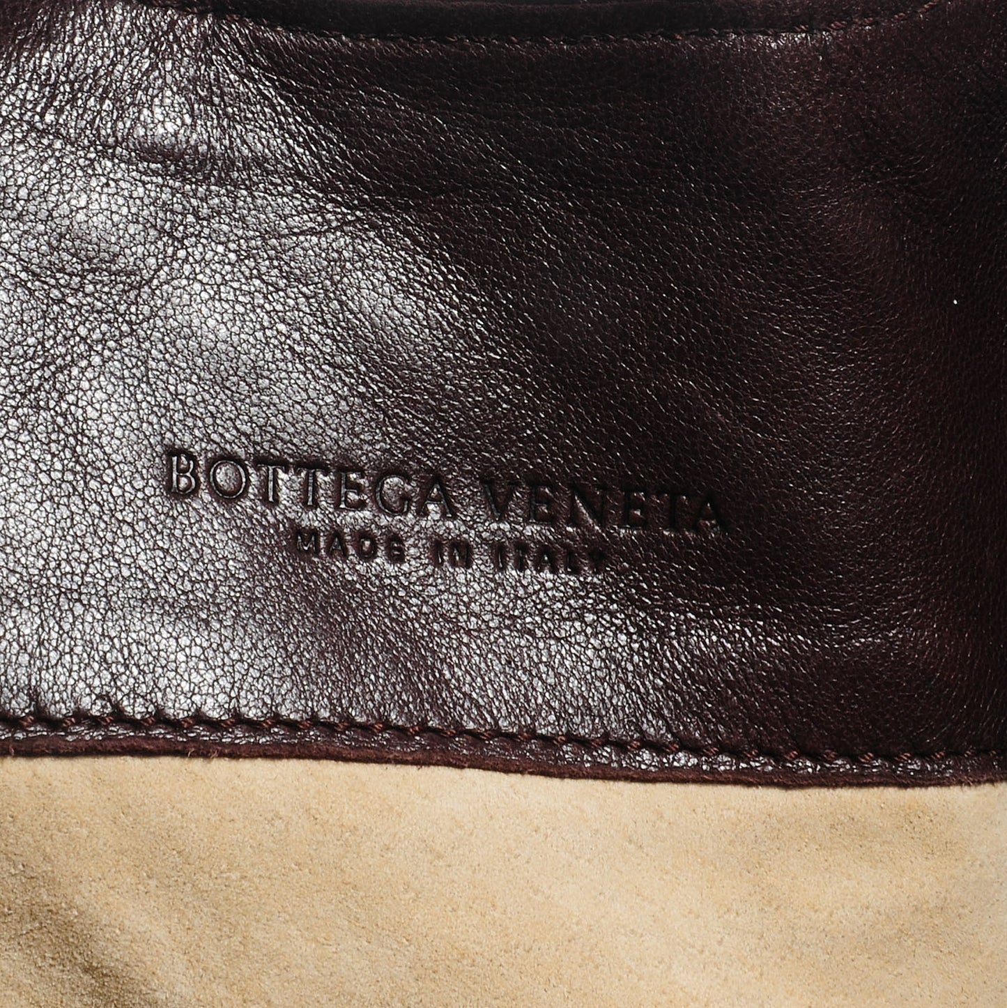 Nappa Intrecciato Shoulder Bag Ebano