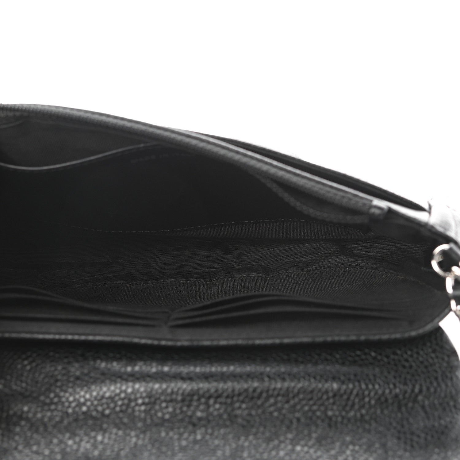 Chanel Caviar Half Moon Wallet On Chain WOC Black 9 of 22