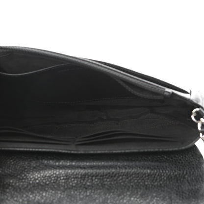Chanel Caviar Half Moon Wallet On Chain WOC Black 9 of 22