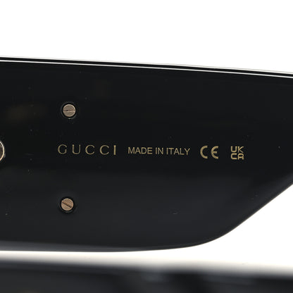 Gucci Acetate Rectangular Sunglasses GG0811S Black 5 of 7