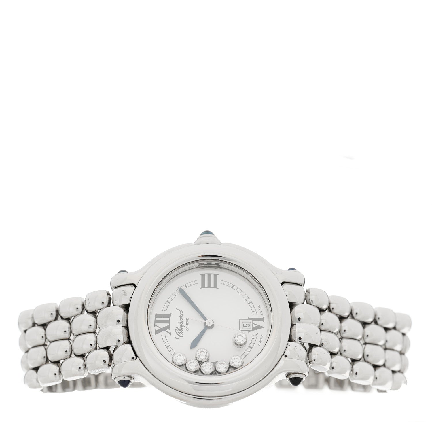 Chopard Stainless Steel 7 Diamond 32mm Happy Sport Quartz Watch 2 of 4