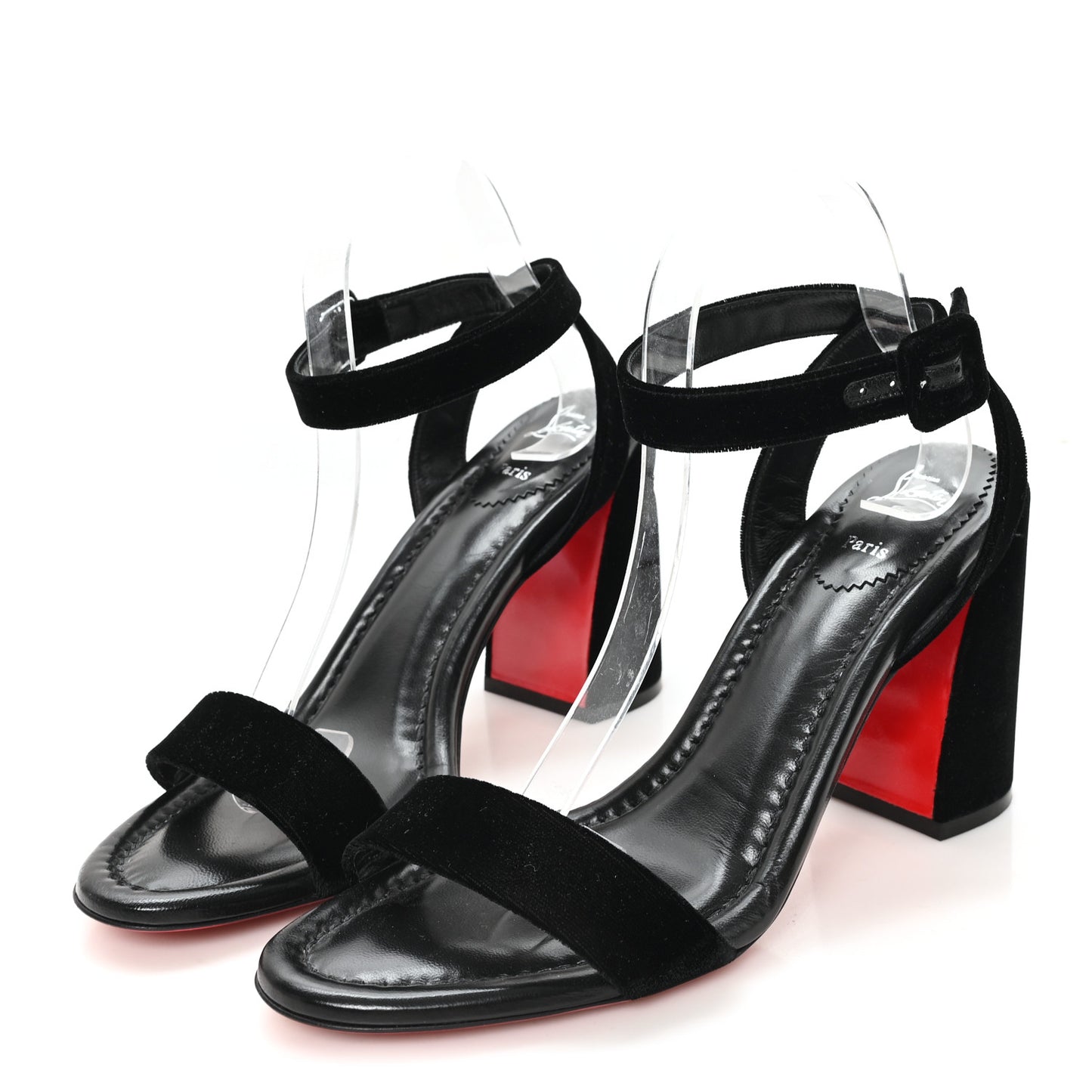 Veau Velours Miss Sabina 85 Sandals 41 Black