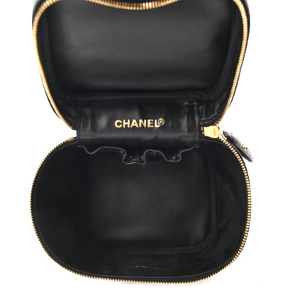 Chanel Caviar Vanity Cosmetic Case Black 5 of 7