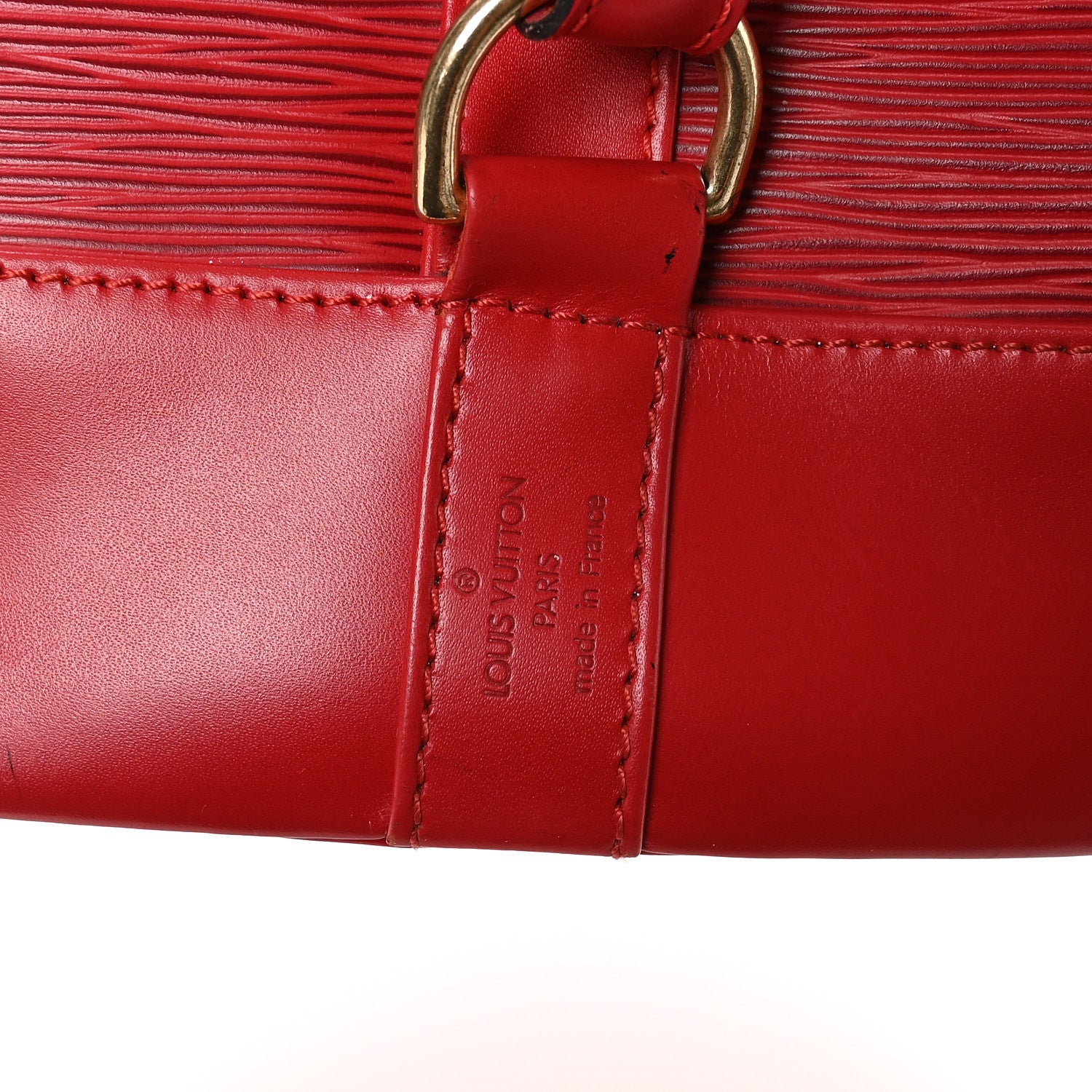 Louis Vuitton Epi Randonnee PM Castillan Red 6 of 9
