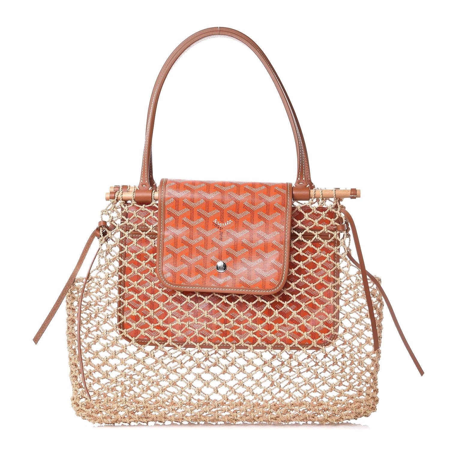 Goyard Goyardine Net Aligre Tote Orange 1 of 6