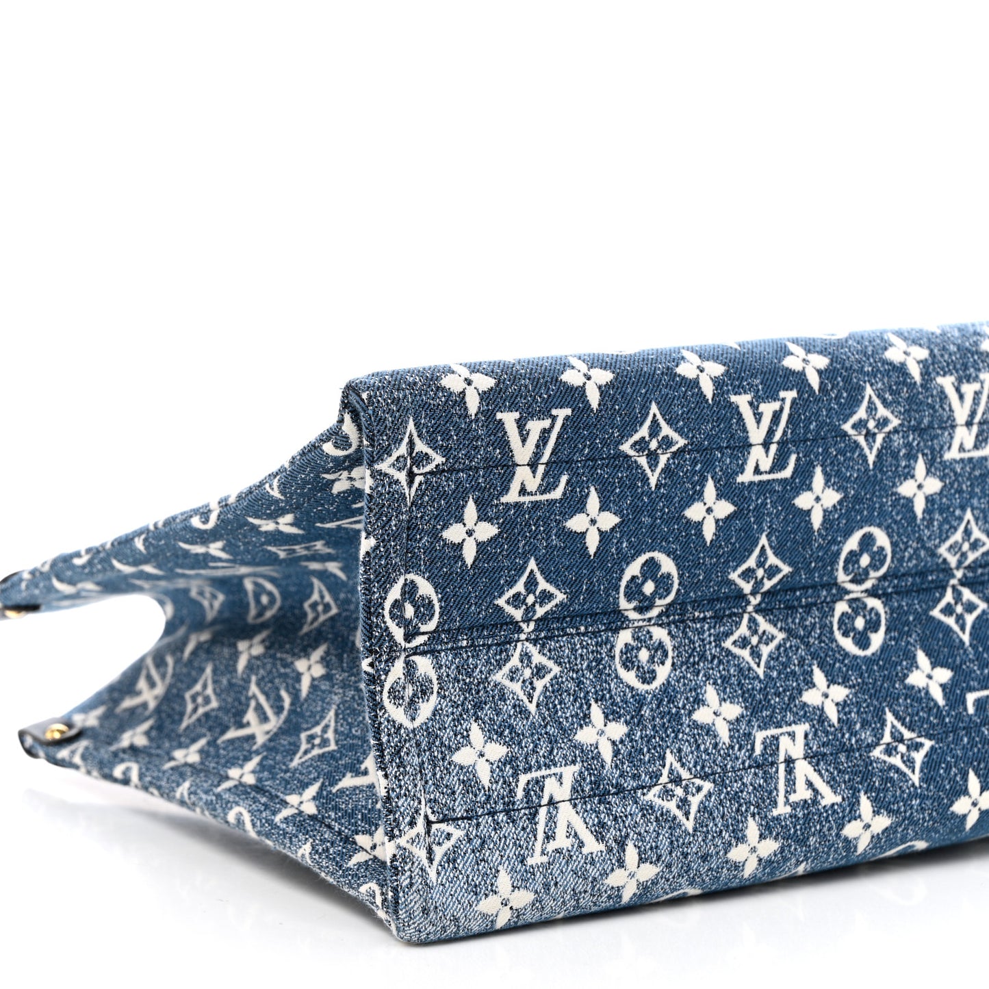 Monogram Jacquard Denim Onthego MM Bleu
