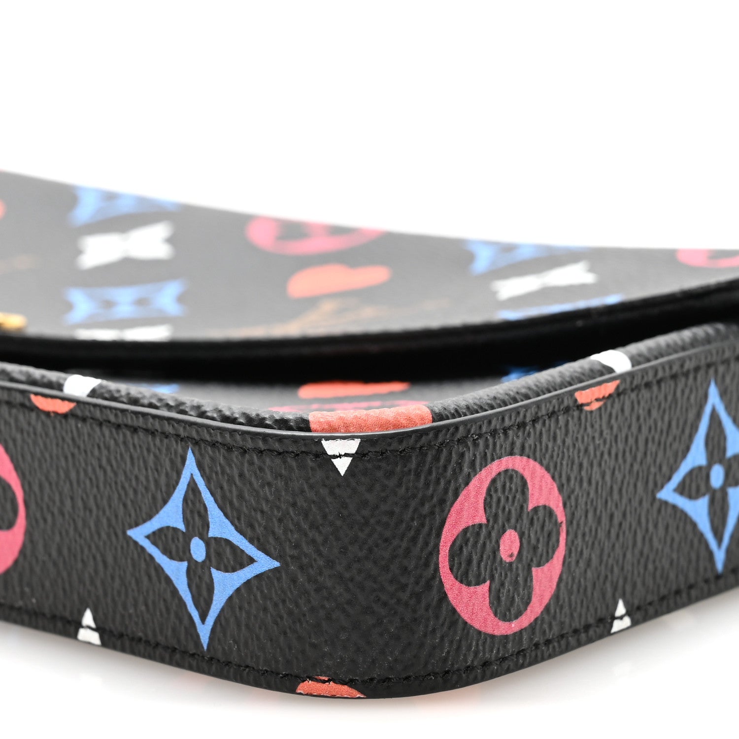Louis Vuitton Game On Felicie Chain Wallet Black 10 of 11