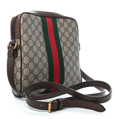 Gucci GG Supreme Monogram Web Small Ophidia Messenger Bag Brown 3 of 9