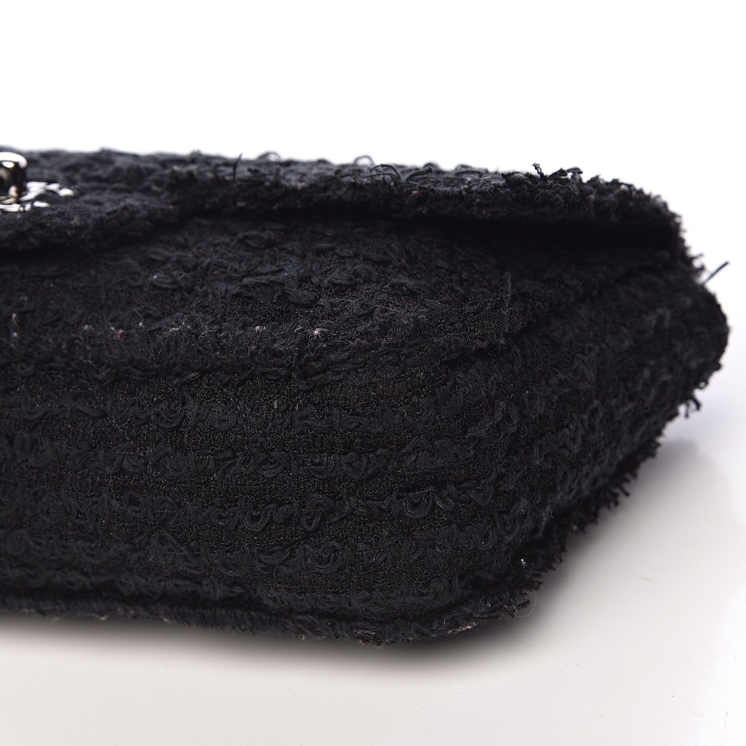 Chanel Tweed Quilted Small Flap Black 10 of 11
