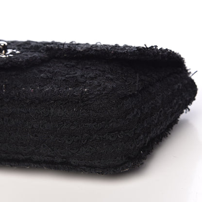 Chanel Tweed Quilted Small Flap Black 10 of 11
