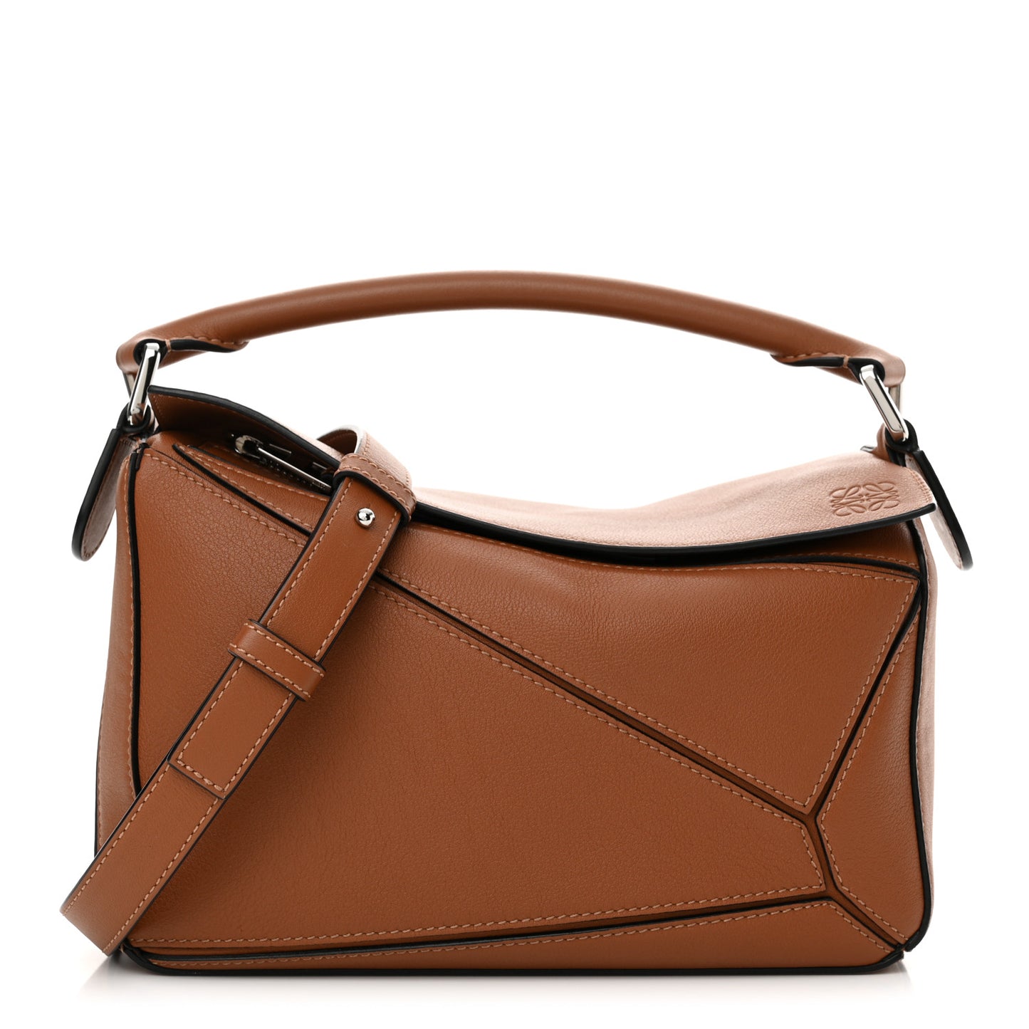 Calfskin Small Puzzle Bag Tan