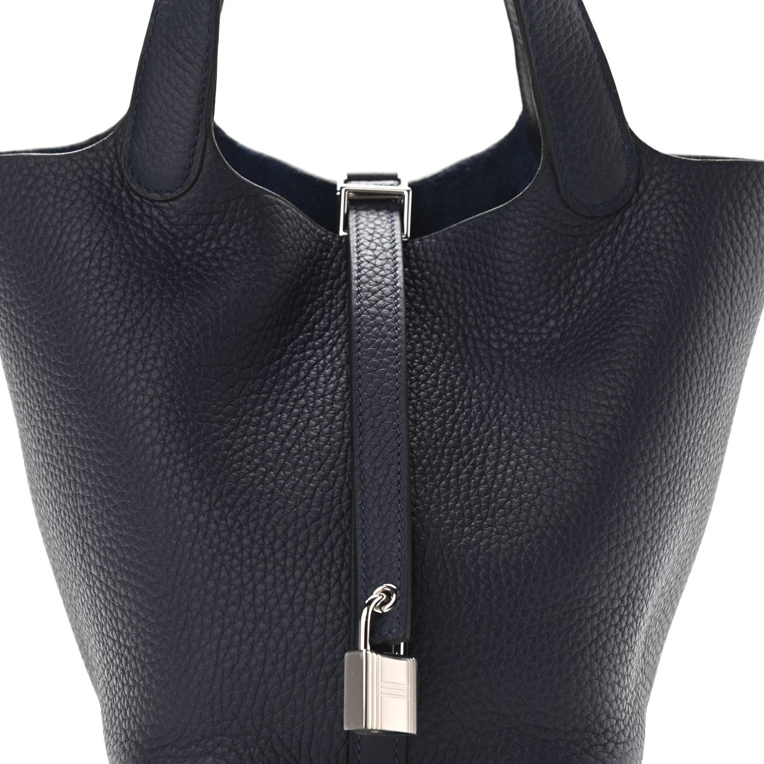 Hermes Taurillon Clemence Picotin Lock 18 PM Bleu Nuit 8 of 12